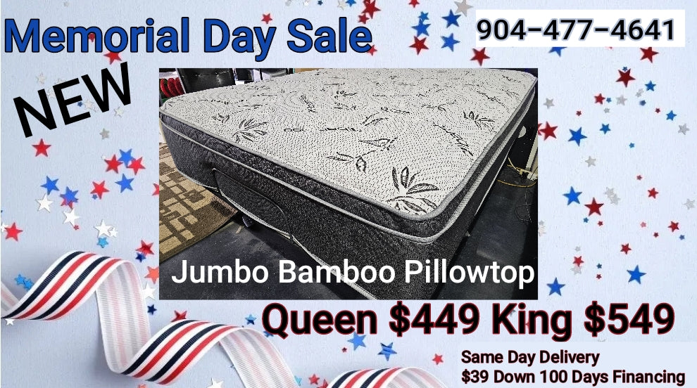 Jumbo 14 inch Bamboo Pillowtop Mattress - Jax Mattress (Jacksonville, FL)