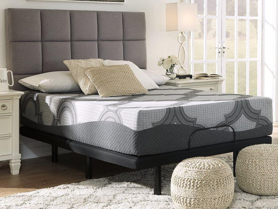 12 Inch Ashley Hybrid King Adjustable Base and Mattress