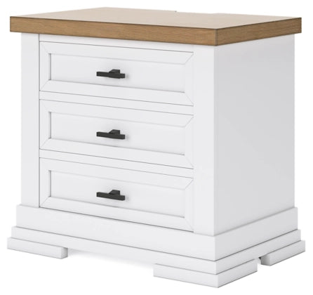 Ashbryn 3 drawer nightstand