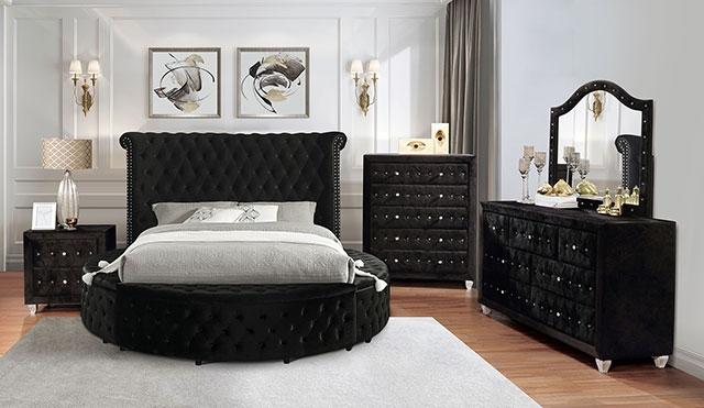 SANSOM E.King Bed, Black