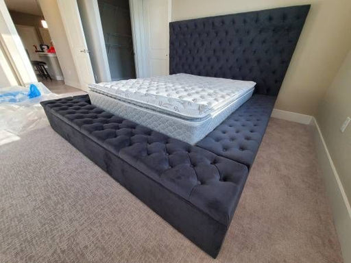 DAVIDA DARK GREY STORAGE FRAME - Jax Mattress (Jacksonville, FL)